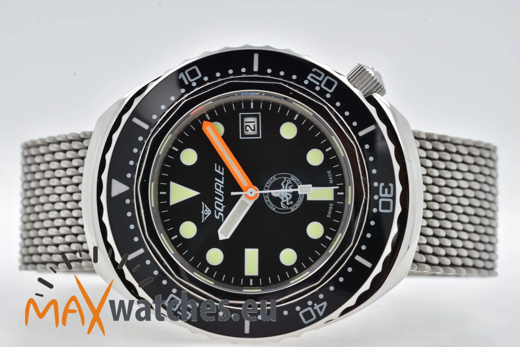 Squale 2002 43mm Stainless steel Black