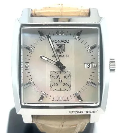 TAG Heuer Monaco Lady WW2113.FC6215 Stainless steel Mother-of-pearl