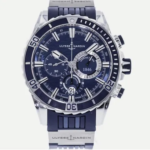 Ulysse Nardin Diver Chronograph 1503-151-3/93 44mm Stainless steel Blue