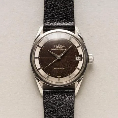 Universal Genève Polerouter 34mm Stainless steel Brown