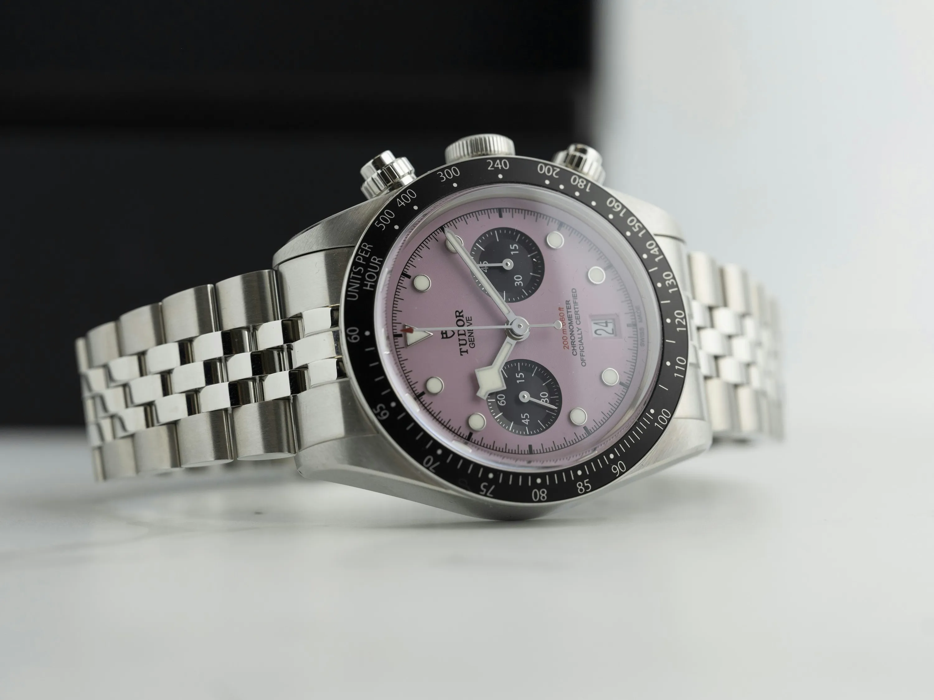 Tudor Black Bay Chronograph 79360N 41mm Stainless steel Pink