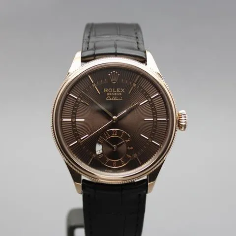 Rolex Cellini 50525 39mm Rose gold Brown