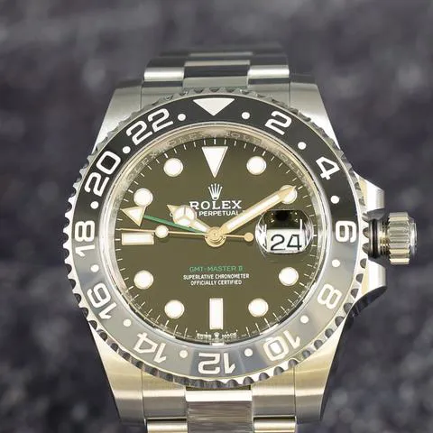 Rolex GMT-Master II 126710GRNR 40mm Stainless steel Black