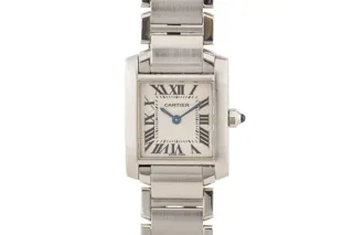 Cartier Tank Française W51007Q4 2384 Stainless steel White