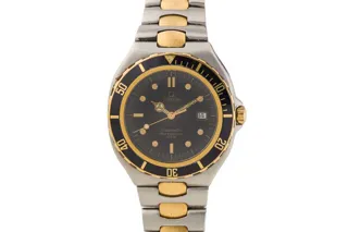 Omega Seamaster 396.1041 Stainless steel and gold Black