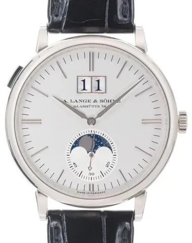 A. Lange & Söhne Saxonia 384.026 40mm White gold Silver