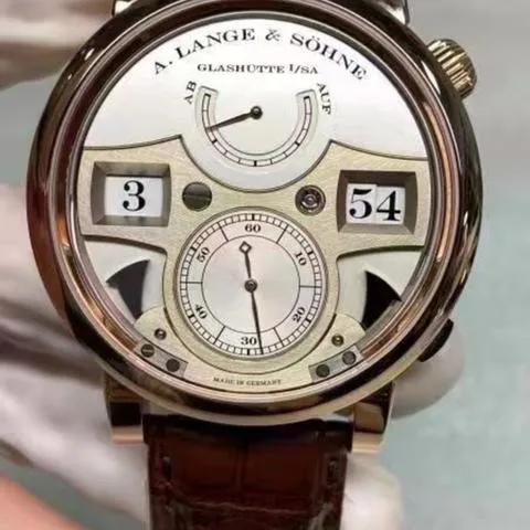 A. Lange & Söhne Zeitwerk 145.032 44mm Rose gold Silver