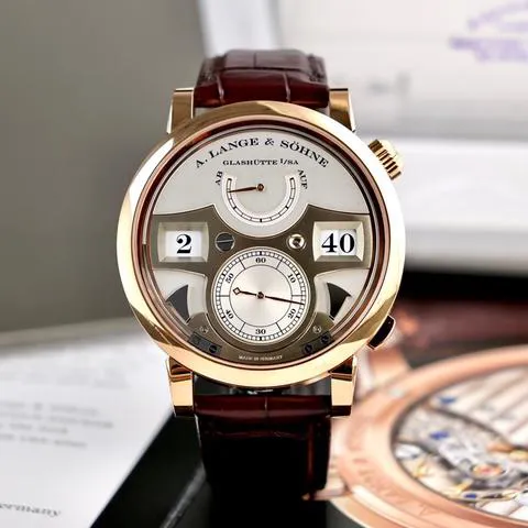 A. Lange & Söhne Zeitwerk 145.032 44mm Rose gold Silver