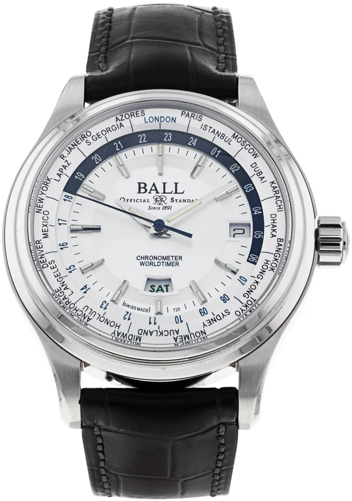 Ball Trainmaster GM2020D-LL1CJ-SL 41mm Stainless steel Silver