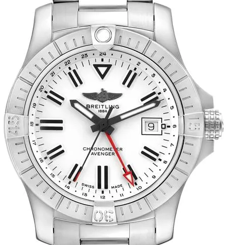 Breitling Avenger A32397 43mm Stainless steel White