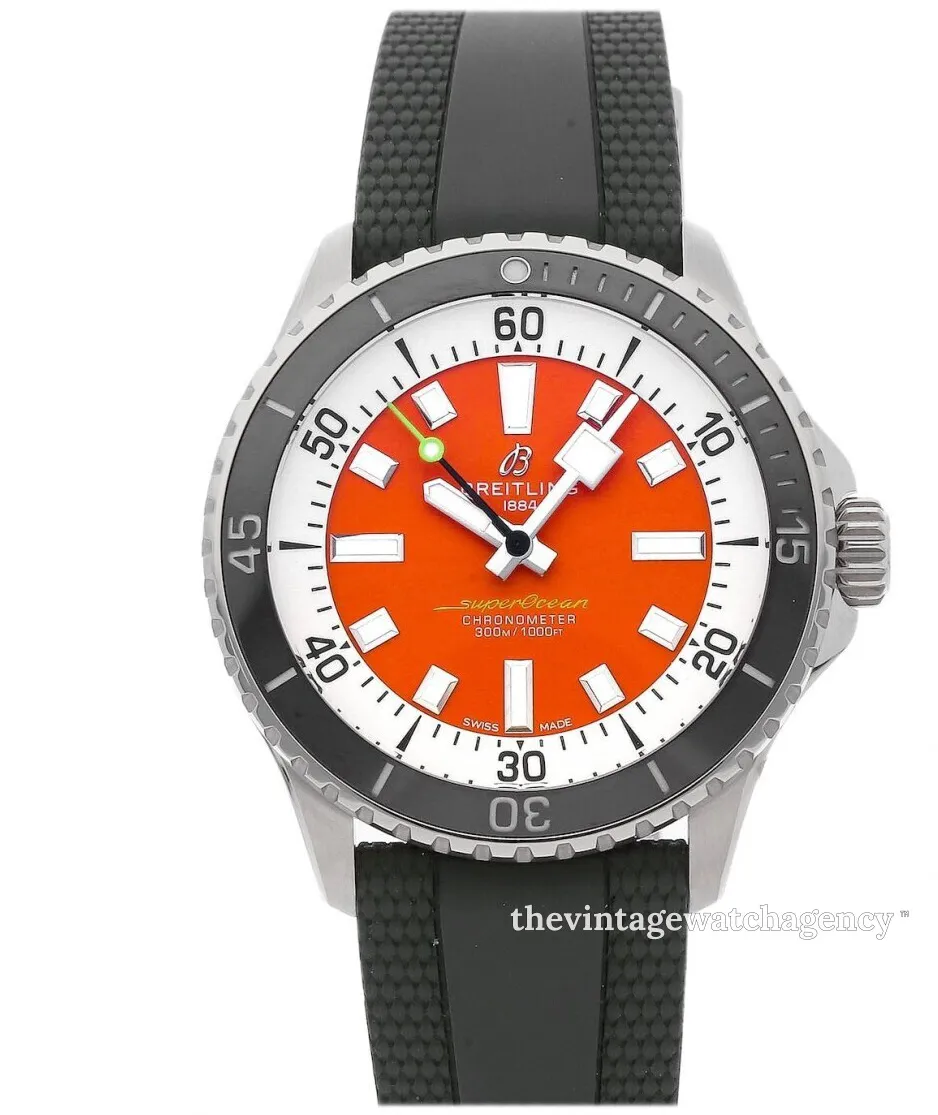 Breitling Superocean A173751A1O1S1 42mm Stainless steel Orange