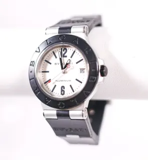 Bulgari Diagono AL 38 TA Aluminium White