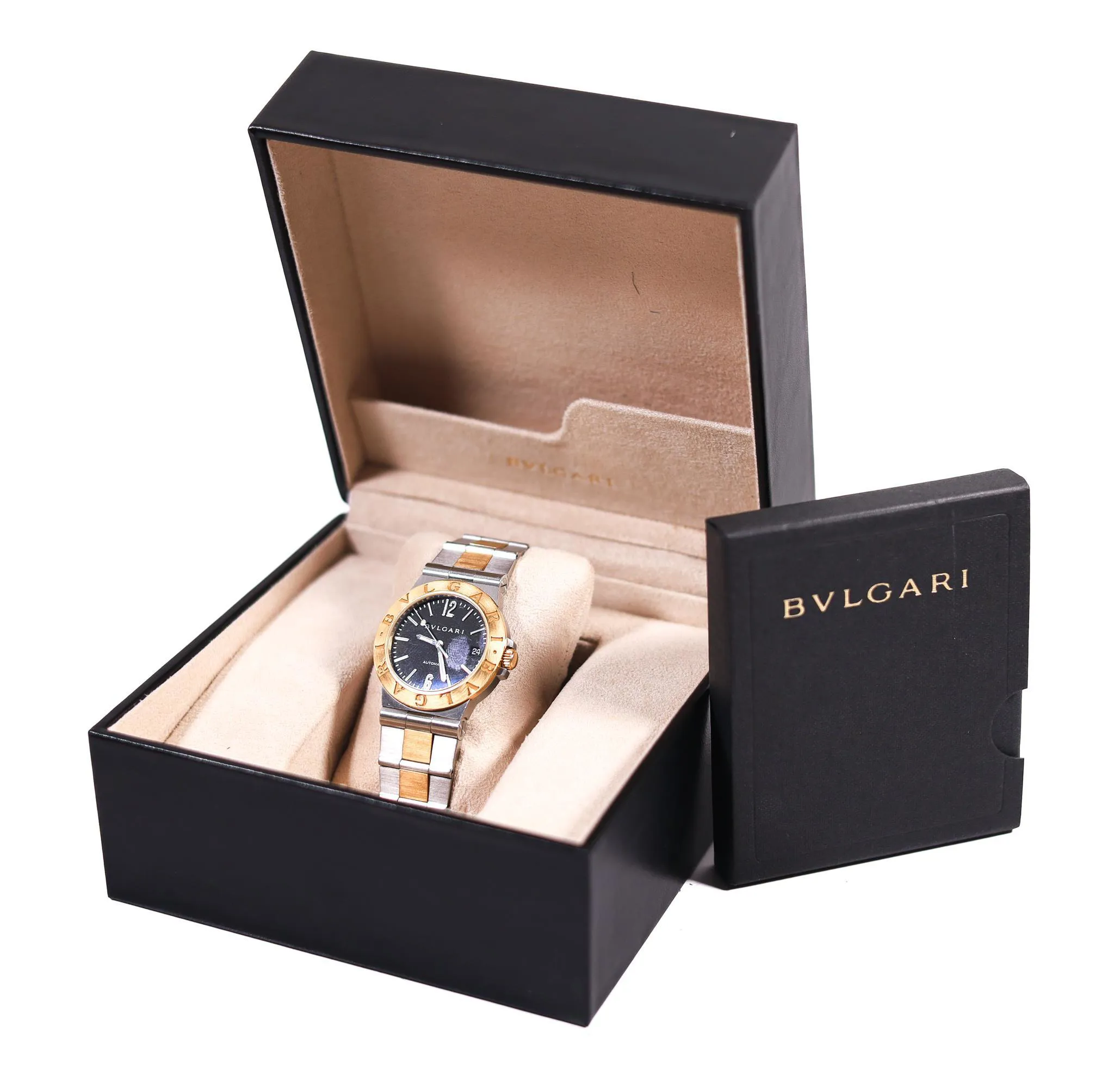 Bulgari Diagono 36mm 18k Gold and Stainless steel Black