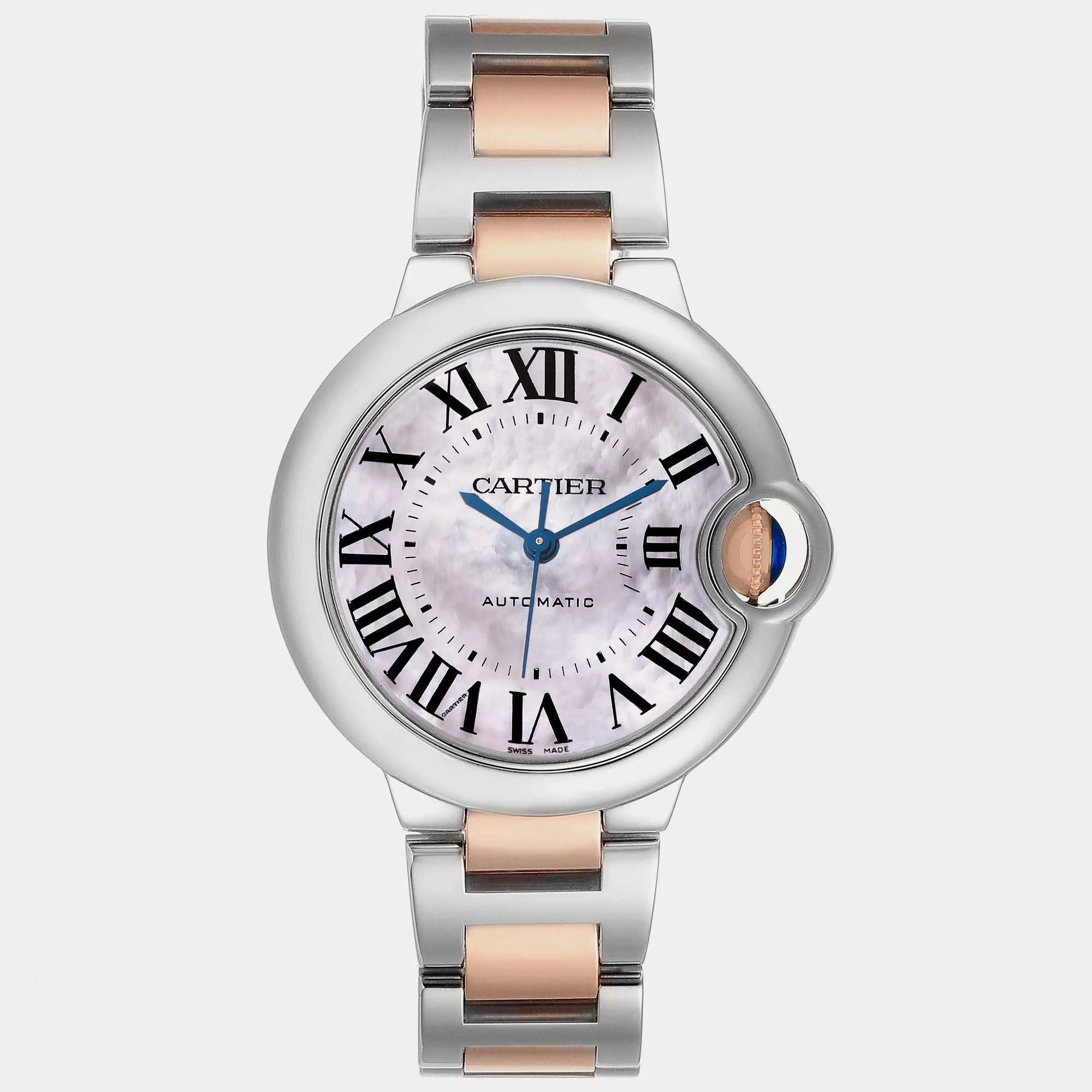 Cartier Ballon Bleu W6920098 Rose gold and Stainless steel and 18k rose gold