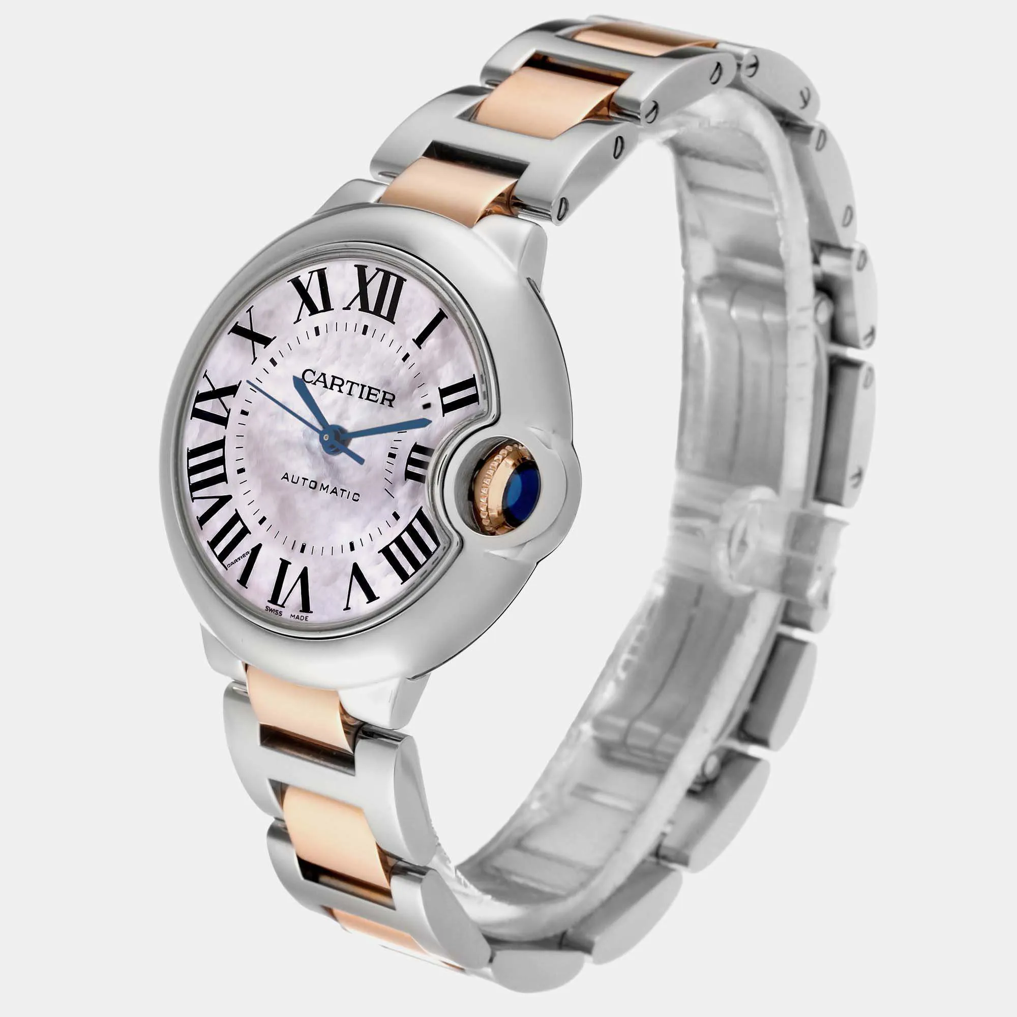 Cartier Ballon Bleu W6920098 Rose gold and Stainless steel and 18k rose gold 2