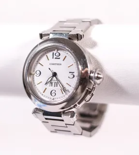 Cartier Pasha 2475 Stainless steel White