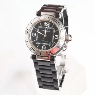 Cartier Pasha Seatimer 2790 Stainless steel Black