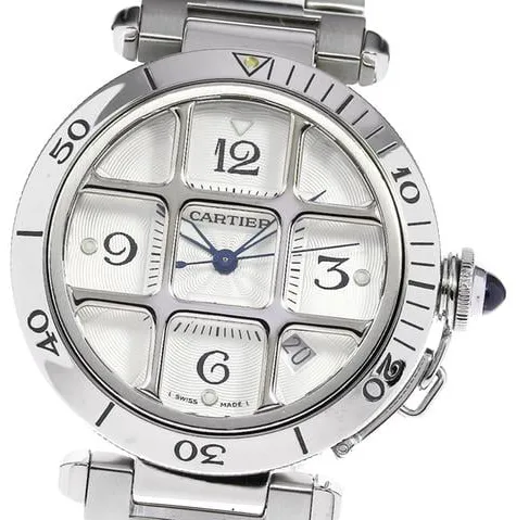 Cartier Pasha W31040H3 38mm Stainless steel Silver