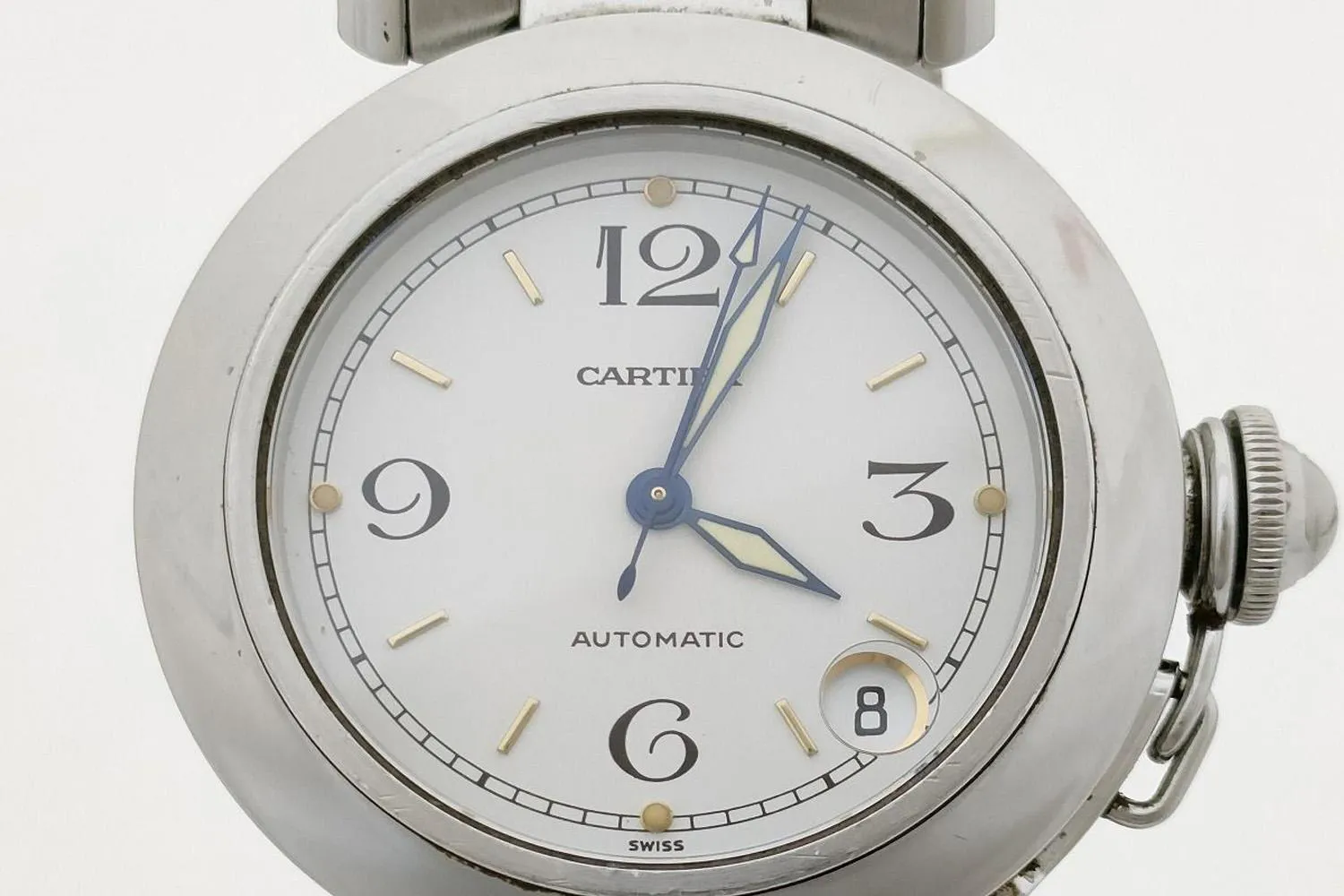 Cartier Pasha 35mm Stainless steel White