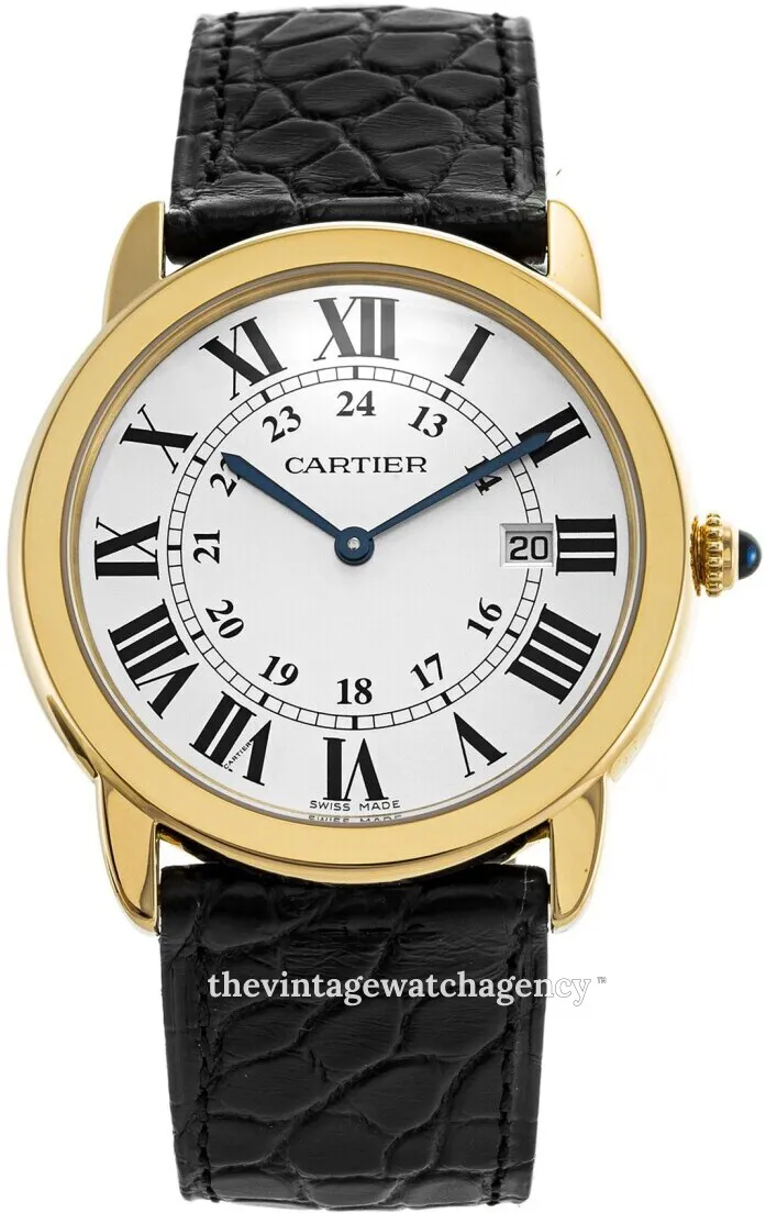 Cartier Ronde Solo de Cartier W6700455 36mm Yellow gold Silver