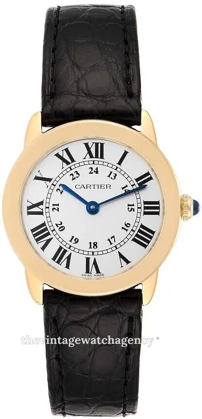 Cartier Ronde Solo W6700355 29.5mm 18 carat yellow gold steel Silver