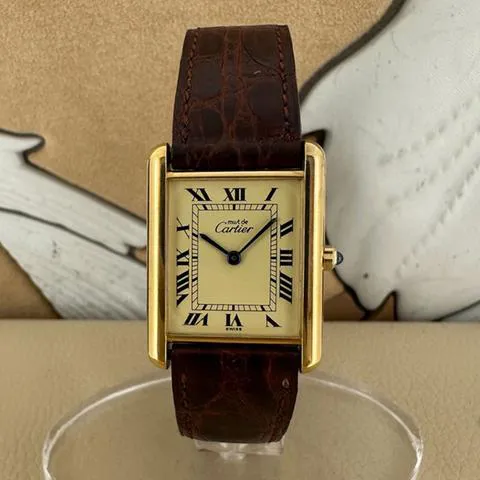 Cartier Tank 81006. 23mm Silver Champagne