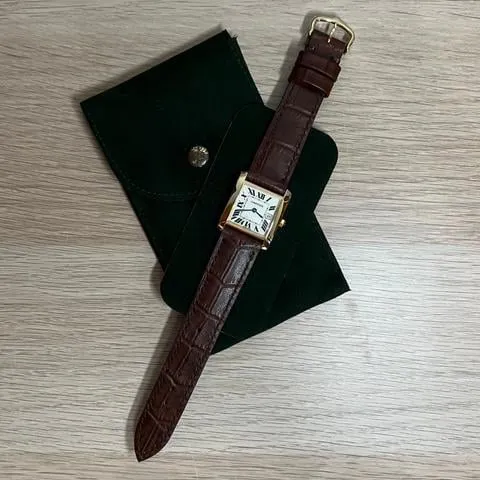 Cartier Tank Française 2466 25mm Yellow gold White