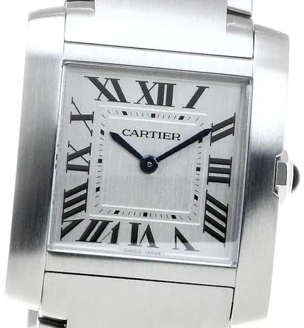 Cartier Tank Française WSTA0074 27mm Stainless steel Silver