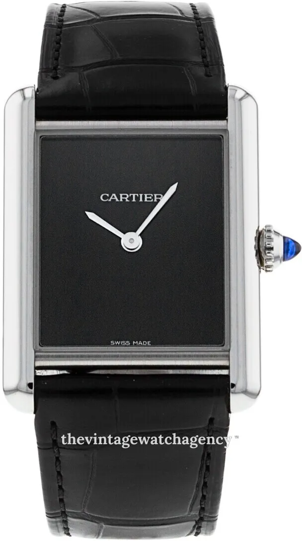 Cartier Tank Must WSTA0072 Stainless steel Black