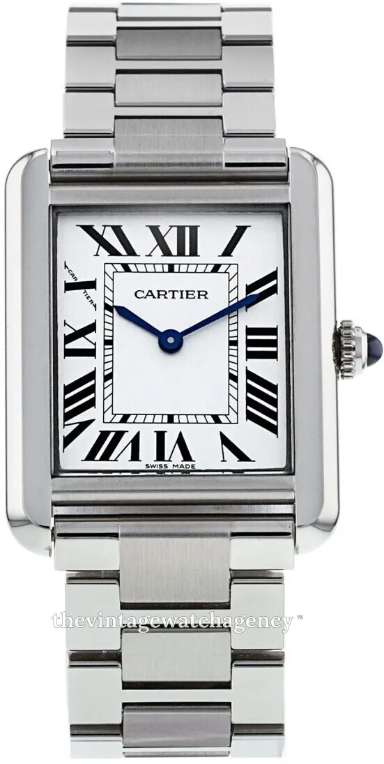 Cartier Tank W5200013 Stainless steel Silver