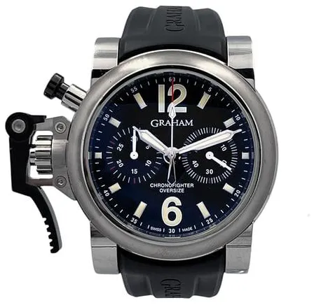 Graham Chronofighter Oversize GRFIGAC3PAOV 47.5mm Stainless steel Black