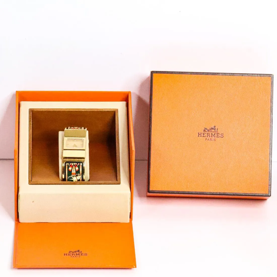 Hermès Loquet 17mm Yellow gold Cream 6