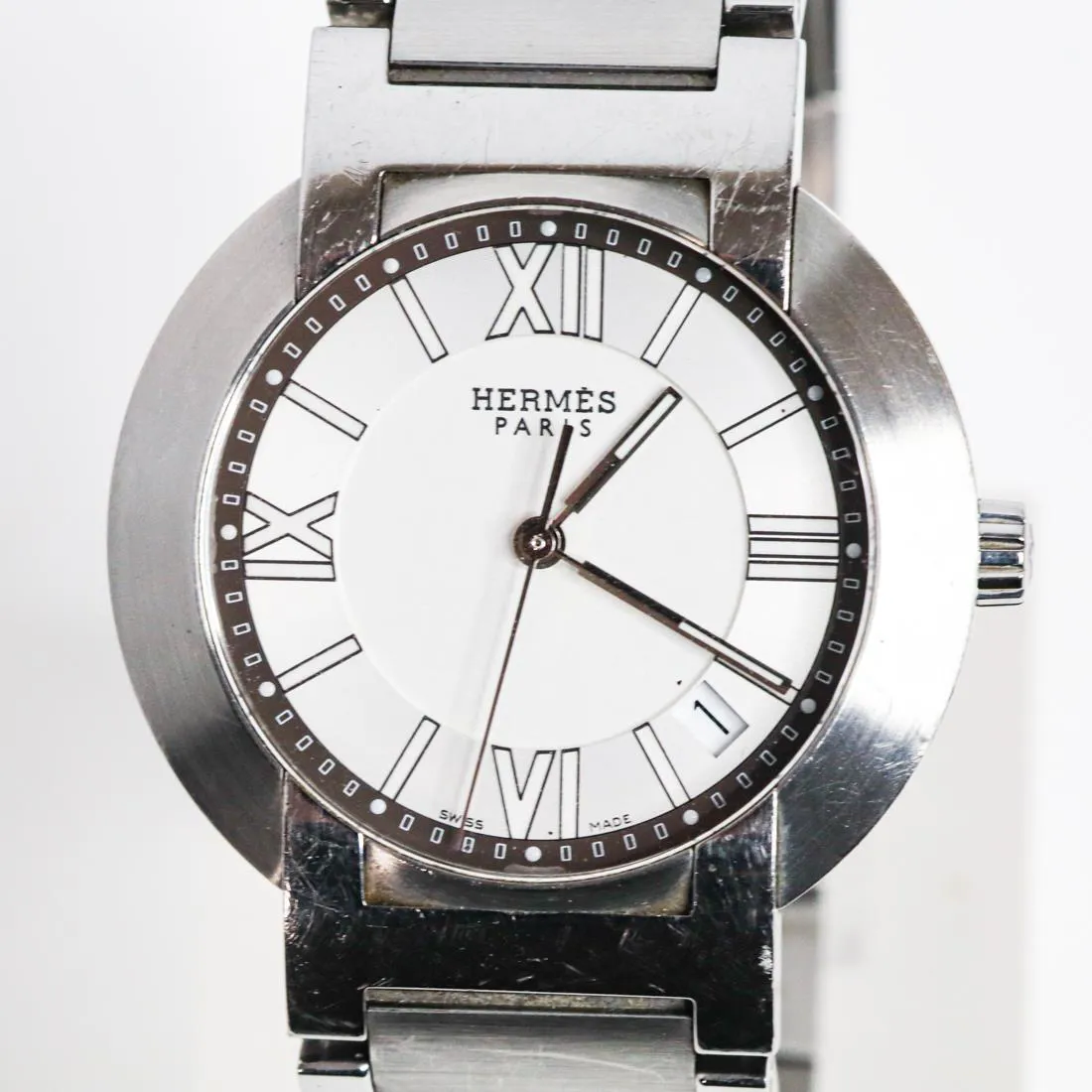 Hermès Nomade 36mm Stainless steel White 1