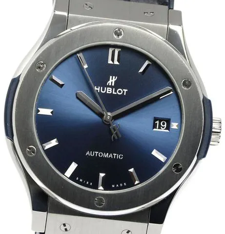 Hublot Classic Fusion 511.NX.7170.LR 45mm Titanium Blue