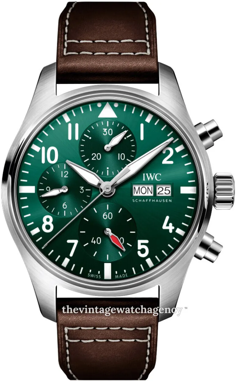 IWC Pilot IW388103 41mm Stainless steel Green