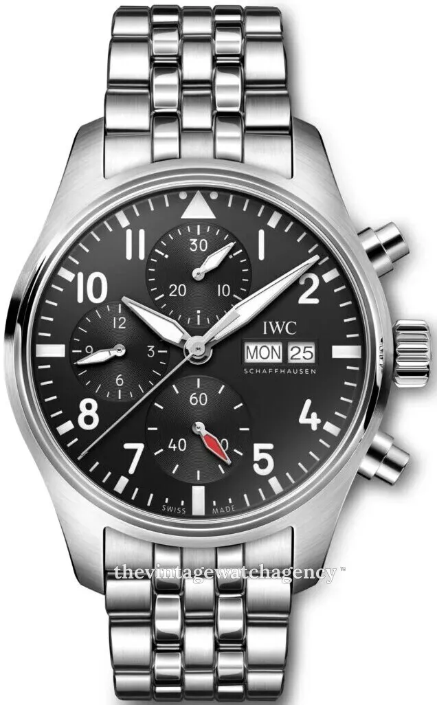 IWC Pilot IW388113 41mm Stainless steel Black