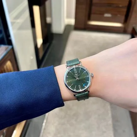 IWC Portofino Automatic IW357405 34mm Stainless steel Green