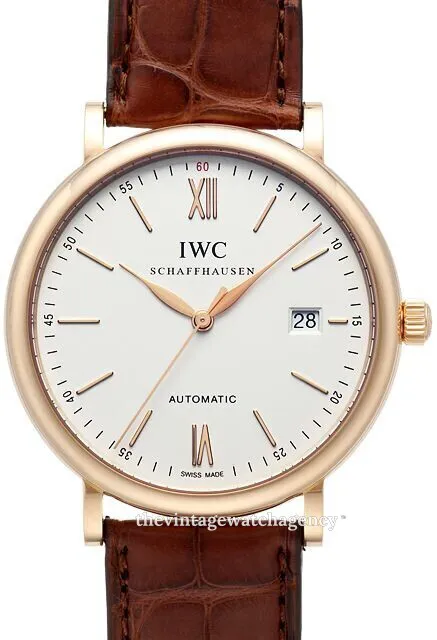 IWC Portofino IW356504 40mm Yellow gold Silver