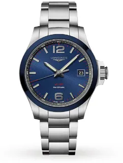 Longines Conquest V.H.P. L37194966 Ceramic and Stainless steel Blue