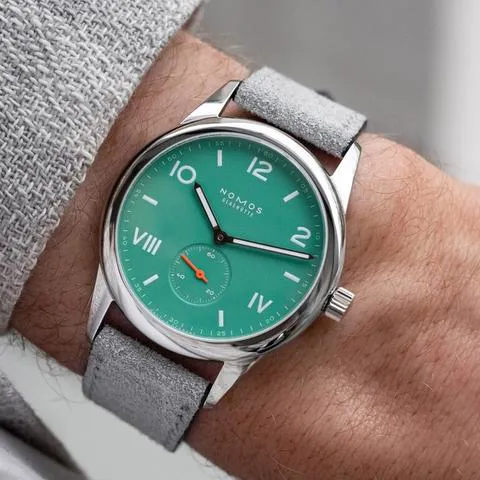 NOMOS Club 715 36mm Stainless steel Green