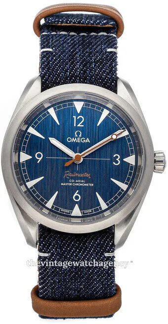 Omega Railmaster 220.12.40.20.03.001 40mm Stainless steel Blue