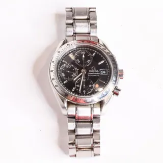 Omega Speedmaster Date 35135000 Stainless steel Black