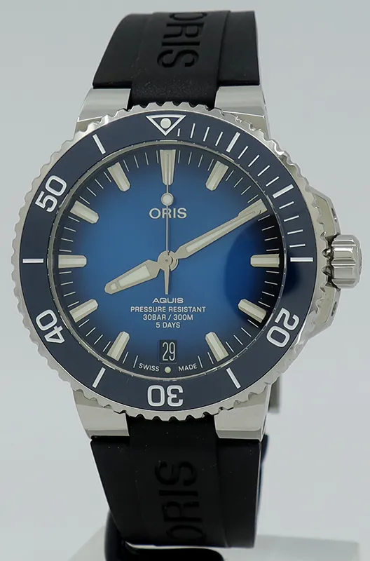 Oris Aquis 01 400 7763 4135-07 4 24 74EB 43.5mm Stainless steel Blue