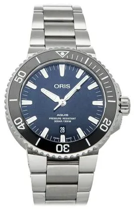 Oris Aquis 01 733 7730 4135-07 8 24 05PEB 43mm Stainless steel Blue