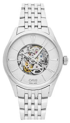 Oris Artelier Skeleton 01 560 7724 4051-07 8 17 79 33mm Stainless steel Silver