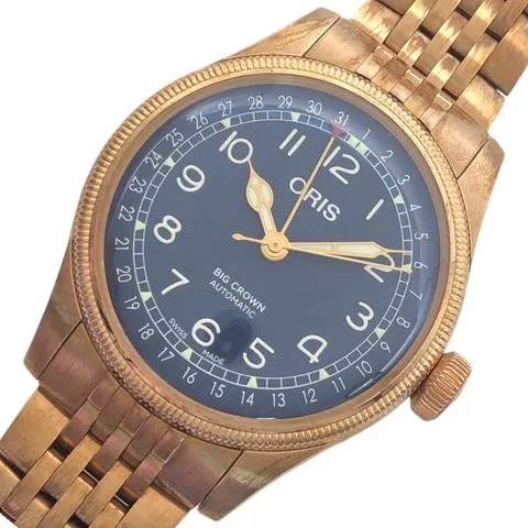 Oris Big Crown 01 754 7741 3165-07 8 20 01 40mm Bronze Blue