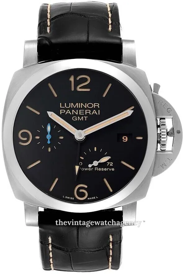 Panerai Luminor 1950 3 Days GMT Power  PAM 01321 44mm Stainless steel Black