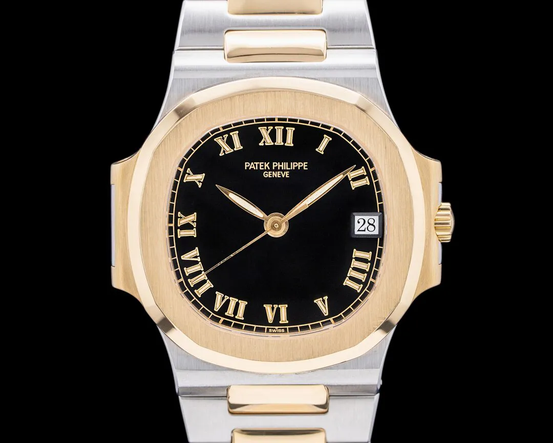 Patek Philippe Nautilus 3800 35mm Yellow gold and Stainless steel Black