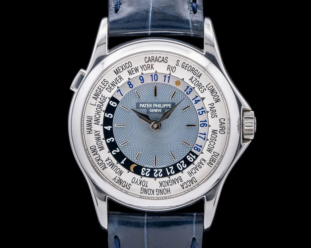 Patek Philippe World Time 5110P-001 37mm Platinum Gray