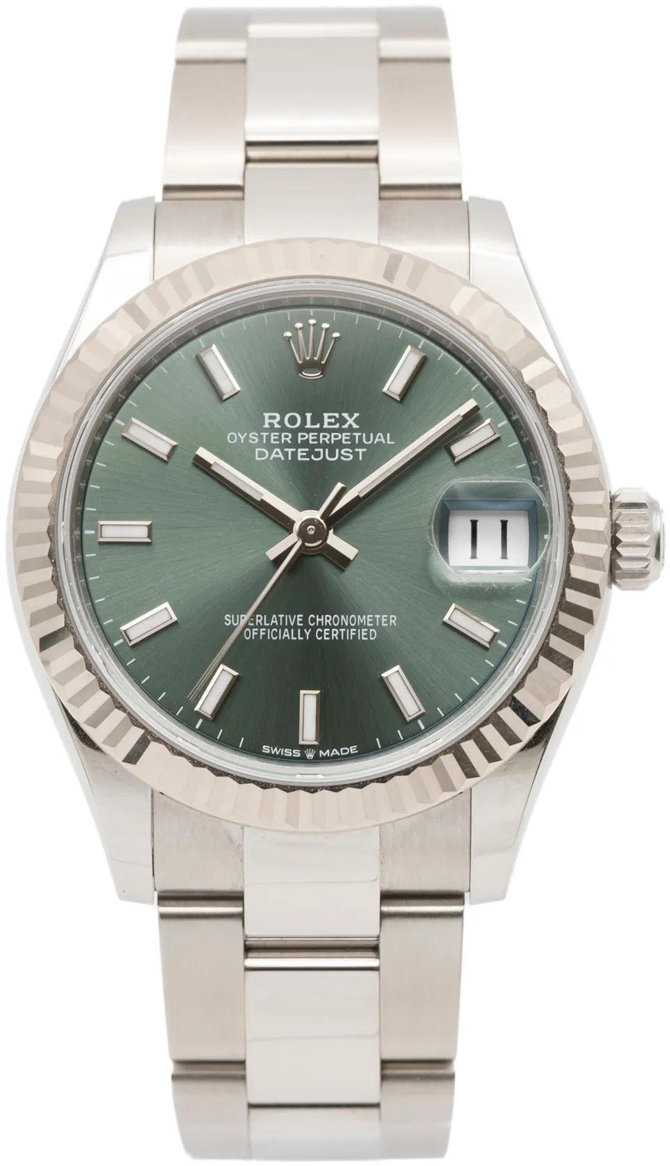 Rolex Datejust 31 278274 31mm White gold and Stainless steel Green